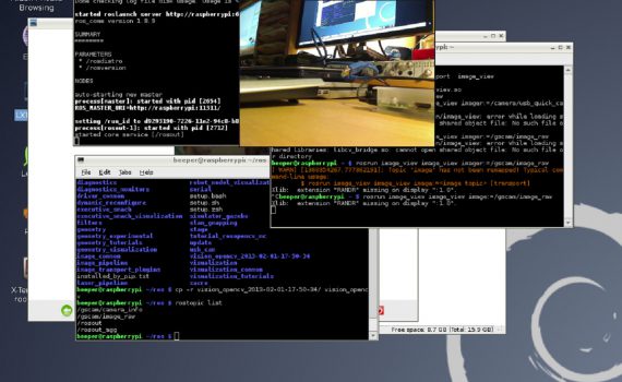 ROS opencv on raspberry pi B