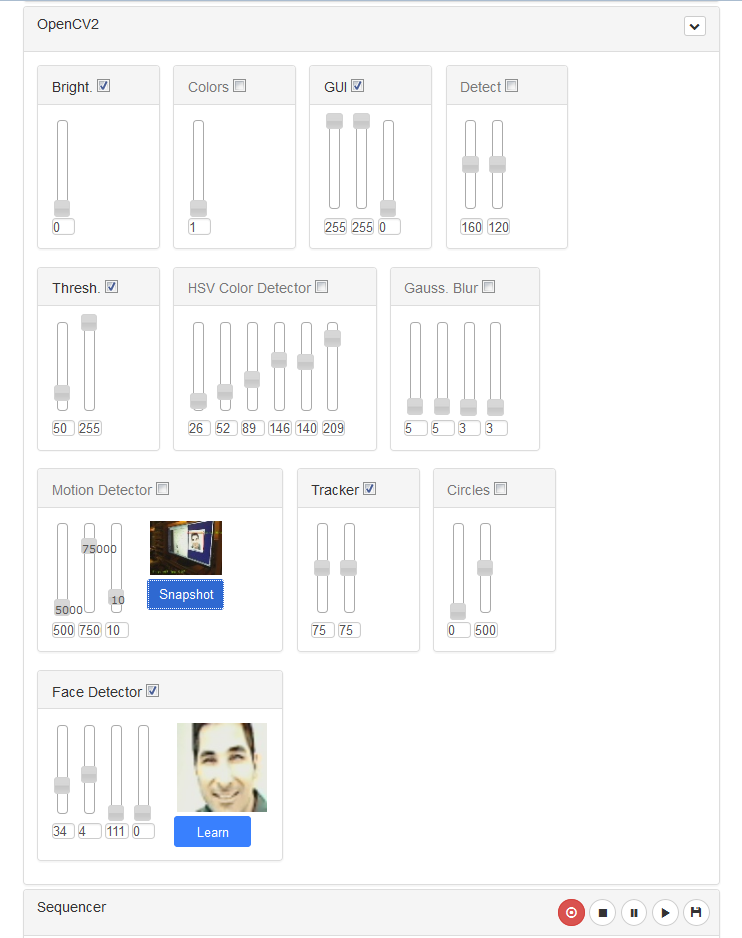Pirate Robotics App OpenCV2